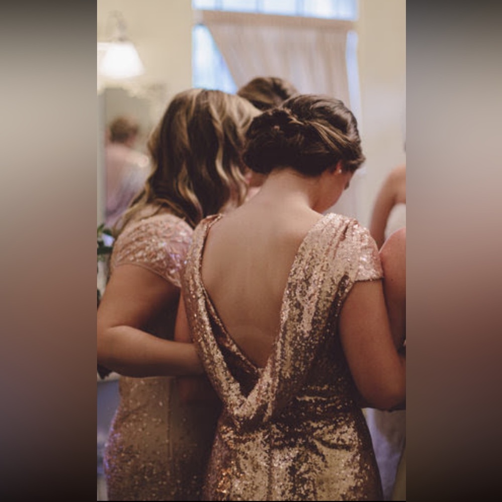 Gold shimmer dress